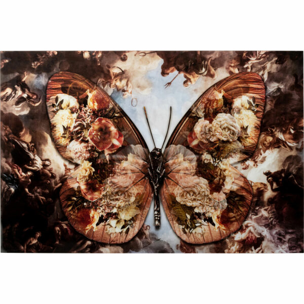 Schilderij Glas Butterfly 150x100cm Kare Design Schilderij 53584