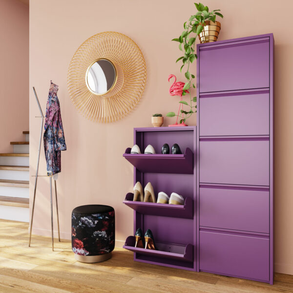 Schoenenkast Caruso 5 Purple (MO) Kare Design Schoenenkast 86920