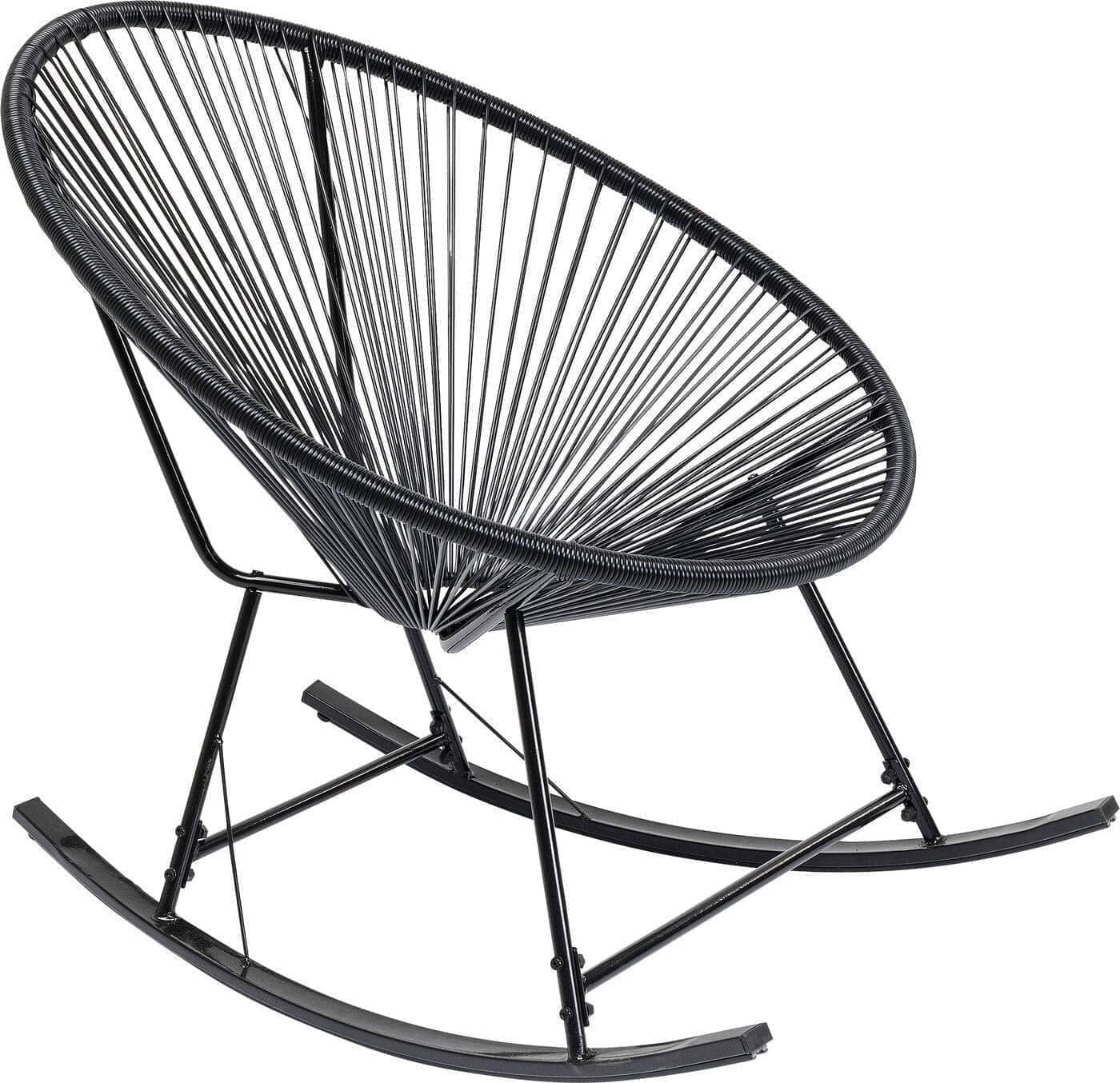 Schommelstoel Acapulco Mono Black Kare Design Schommelstoel 86872