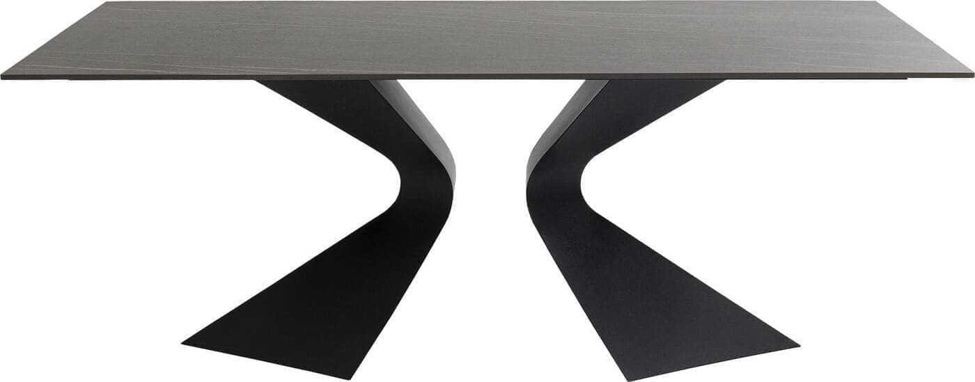 Tafel Gloria O. Ceramic Black 180x90cm Kare Design Eettafel 87349