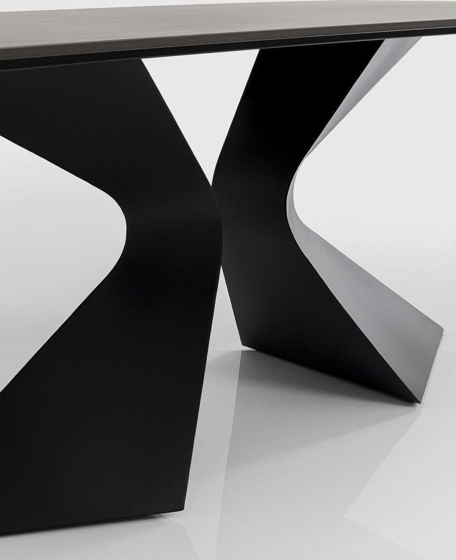Tafel Gloria O. Ceramic Black 180x90cm Kare Design Eettafel 87349