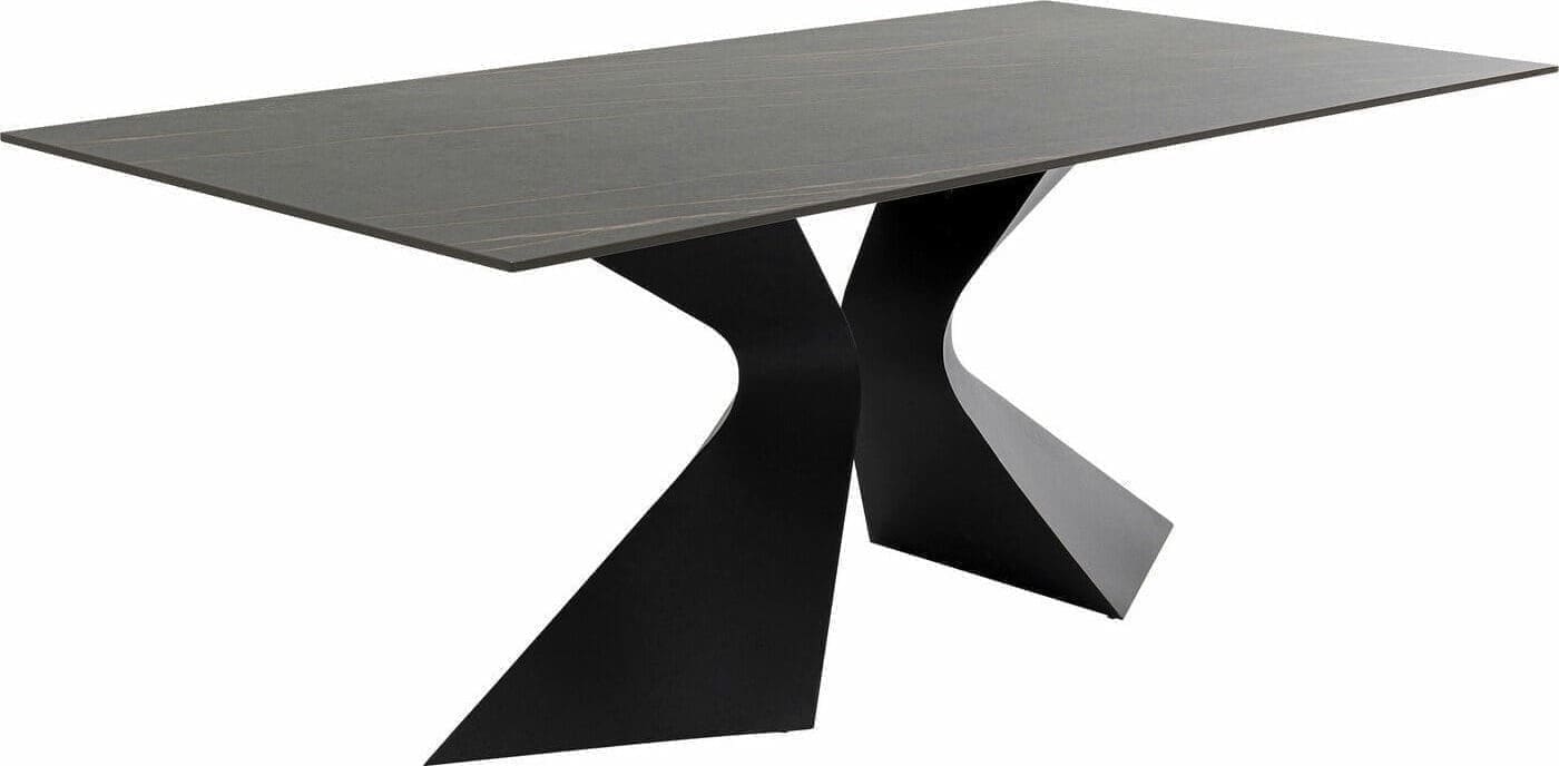 Tafel Gloria O. Ceramic Black 180x90cm Kare Design Eettafel 87349