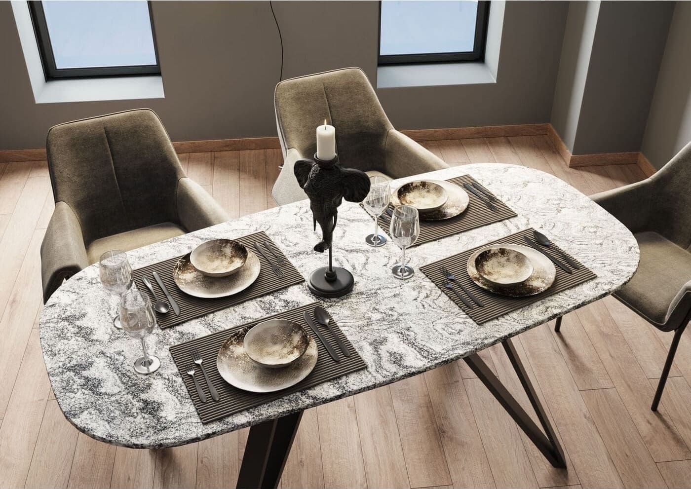 Tafel Okinawa 180x90cm Kare Design Eettafel 86725