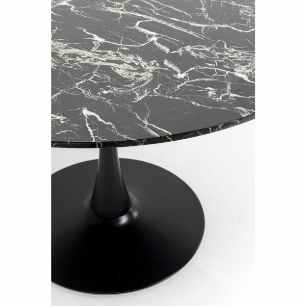 Tafel Schickeria Marble Black Ø110cm Kare Design Eettafel 87056
