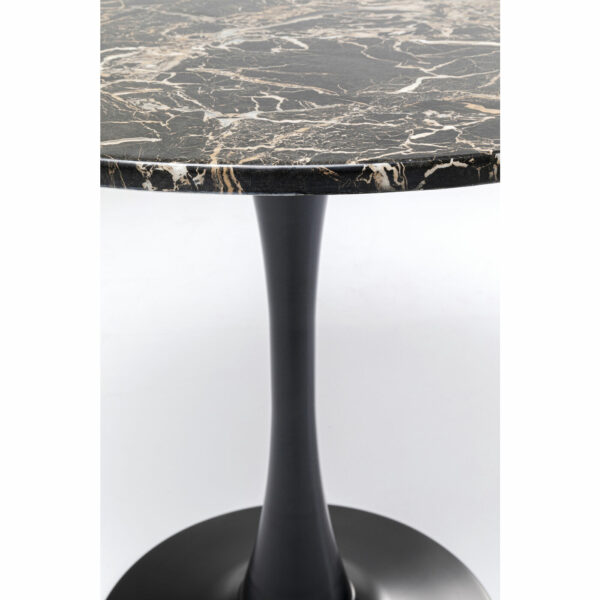 Tafel Schickeria Marble Black Ø80cm Kare Design Eettafel 87058