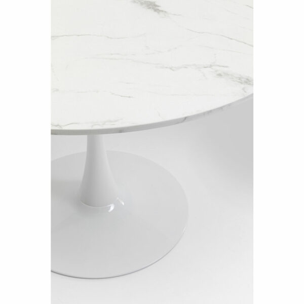 Tafel Schickeria Marble White Ø110cm Kare Design Eettafel 87057