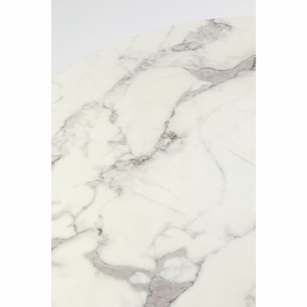 Tafel Schickeria Marble White Ø80cm Kare Design Eettafel 87059