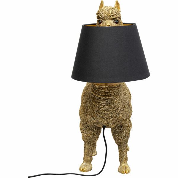 Tafellamp Alpaca Gold 59cm Kare Design Tafellamp 55807