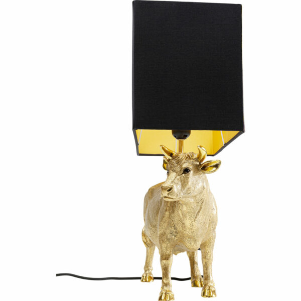 Tafellamp Cow Gold 52cm Kare Design Tafellamp 55540
