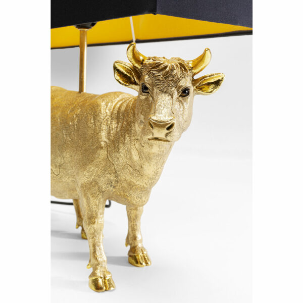 Tafellamp Cow Gold 52cm Kare Design Tafellamp 55540