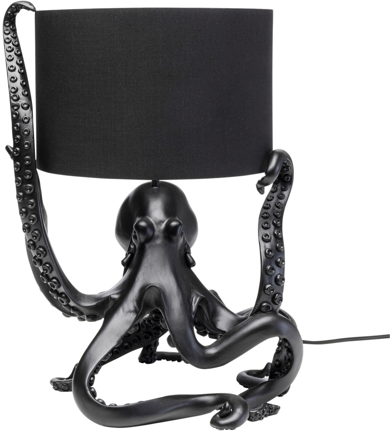 Tafellamp Octopus Black 47cm Kare Design Tafellamp 56408
