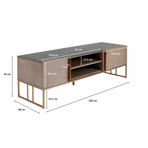 Tv-dressoir Cesaro 160x50cm Kare Design Tv-meubel|Tv-dressoir 85859