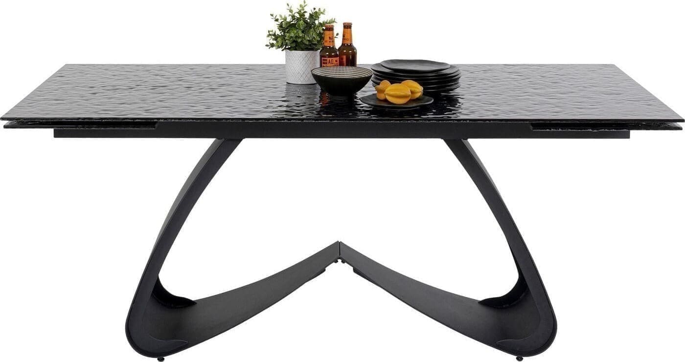 Uitschuiftafel Bellagio Glass 180(40+40)x98cm Kare Design Uitschuiftafel 87519