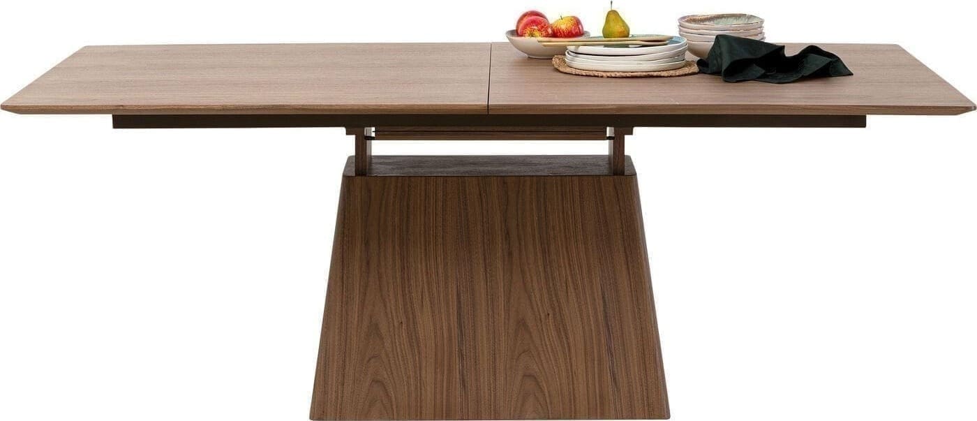 Uitschuiftafel Benvenuto Walnut 200(50)x110cm Kare Design Uitschuiftafel 80123