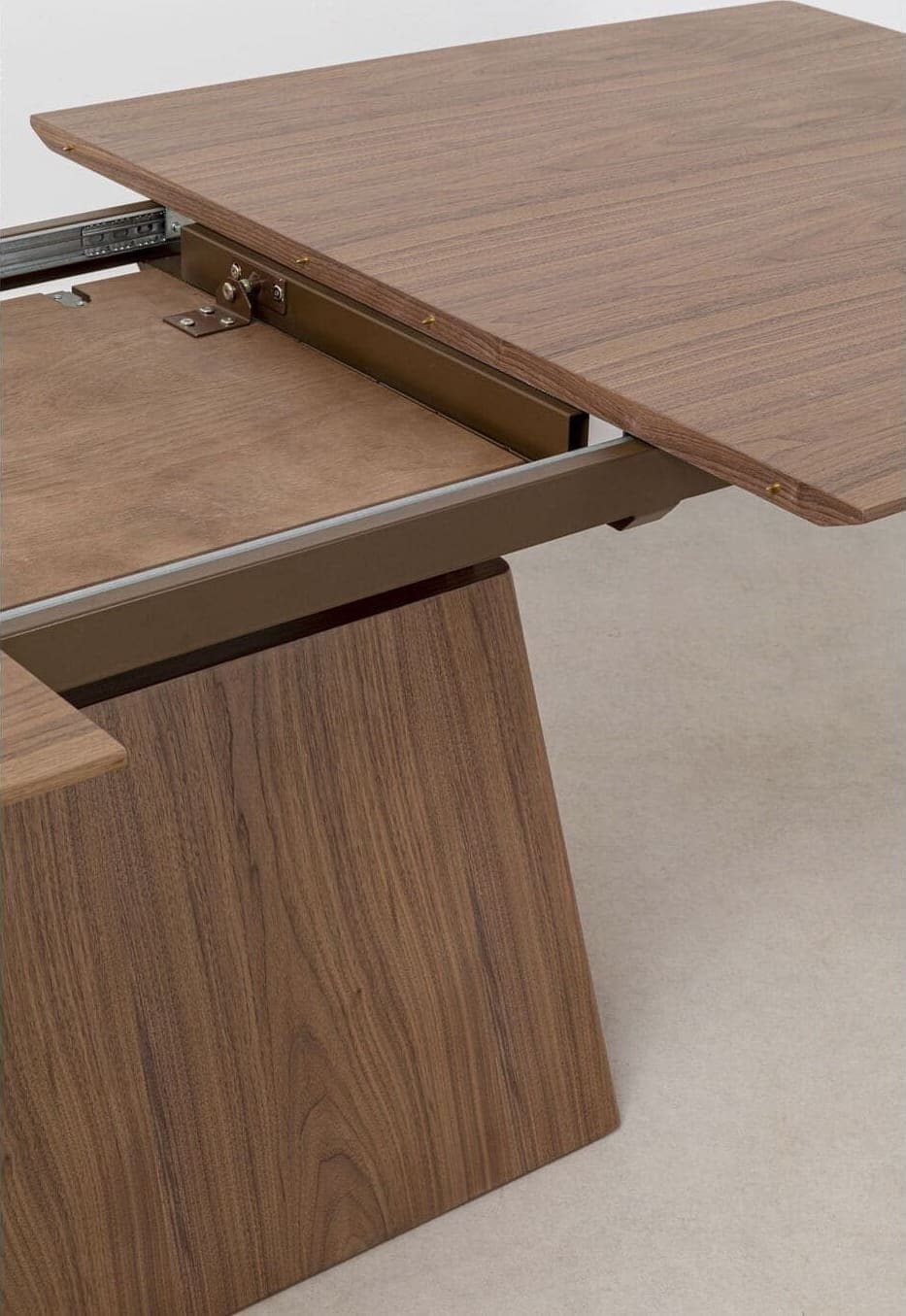 Uitschuiftafel Benvenuto Walnut 200(50)x110cm Kare Design Uitschuiftafel 80123