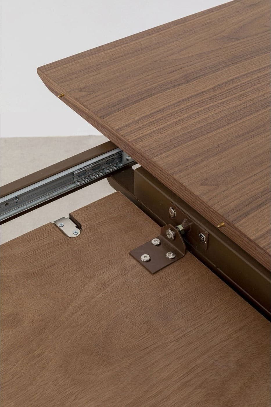 Uitschuiftafel Benvenuto Walnut 200(50)x110cm Kare Design Uitschuiftafel 80123