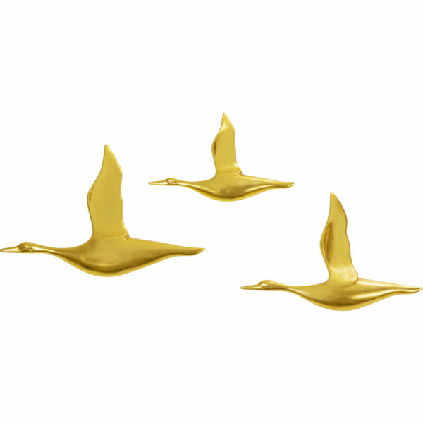 Wanddecoratie Flying Ducks (3/Set) Kare Design Wanddecoratie 53726
