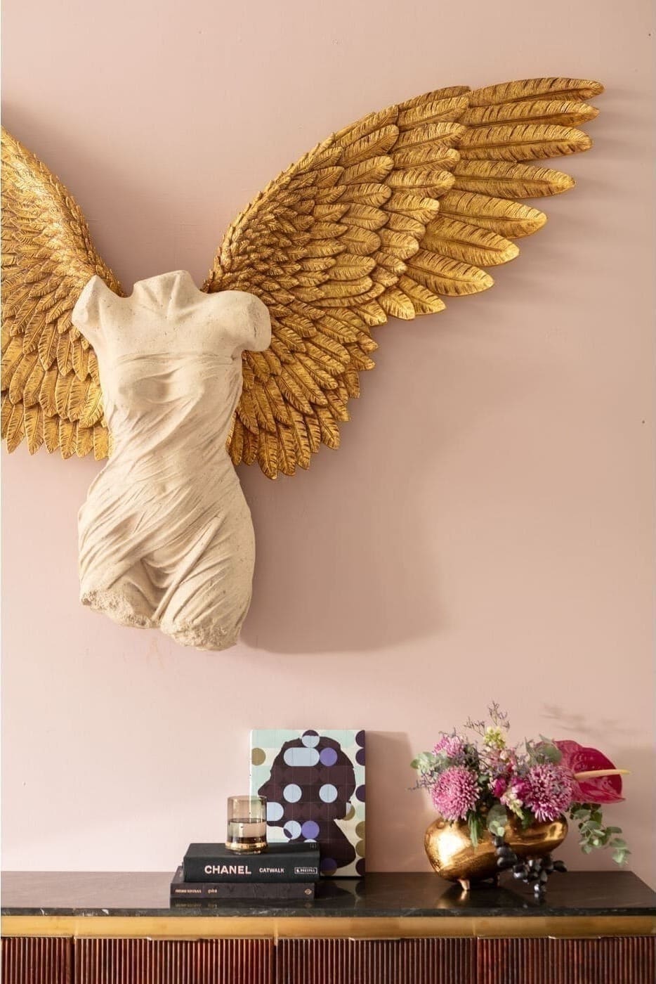 Wanddecoratie Guardian Angel Female 203x140cm Kare Design Wanddecoratie 53724