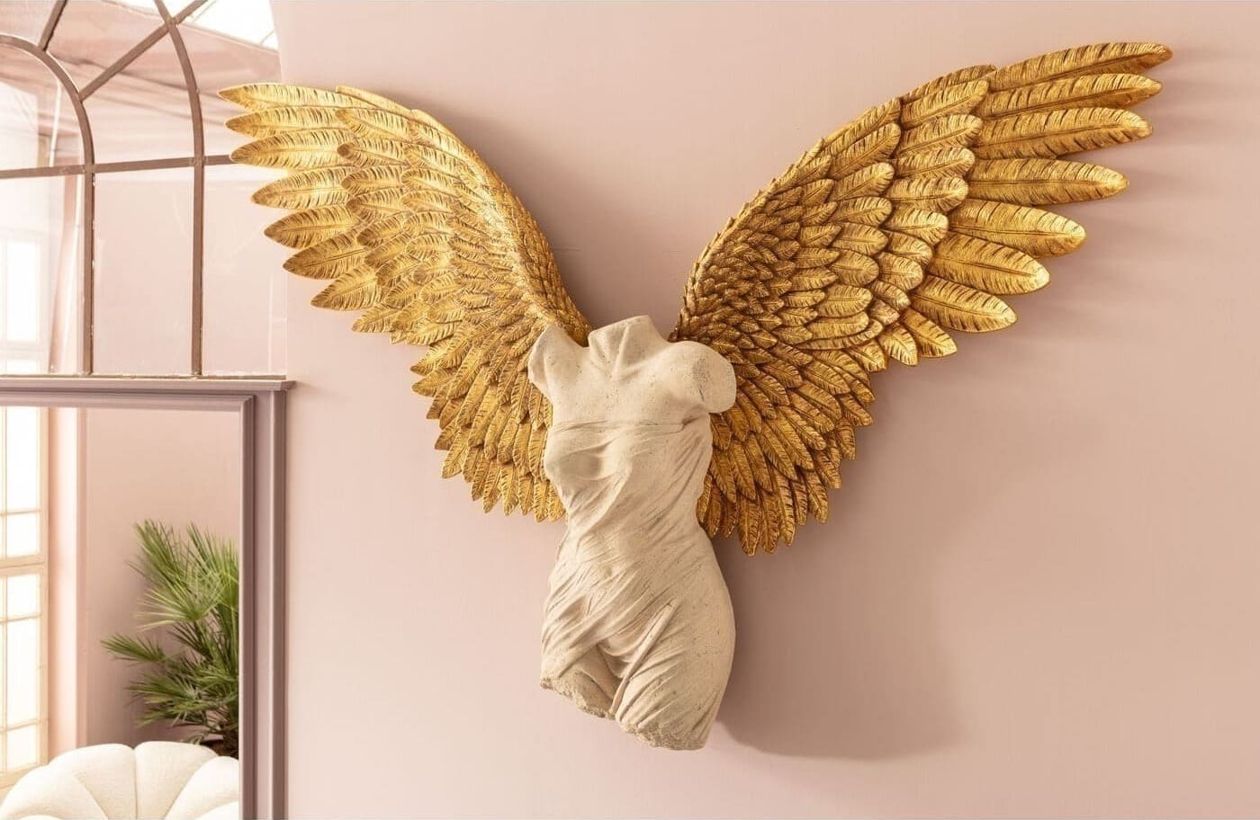 Wanddecoratie Guardian Angel Female 203x140cm Kare Design Wanddecoratie 53724