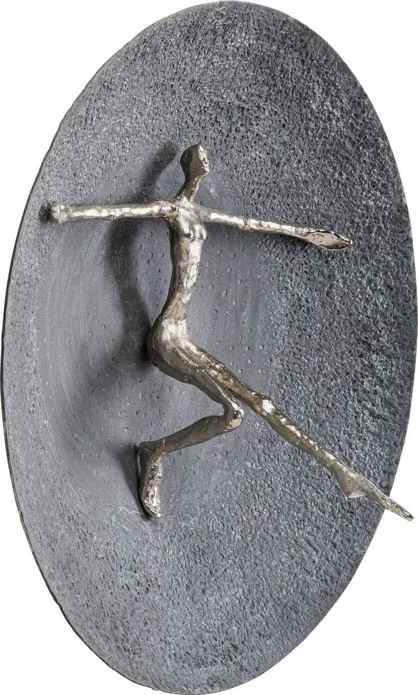 Wanddecoratie Umano Silver Ø60cm Kare Design Wanddecoratie 55154
