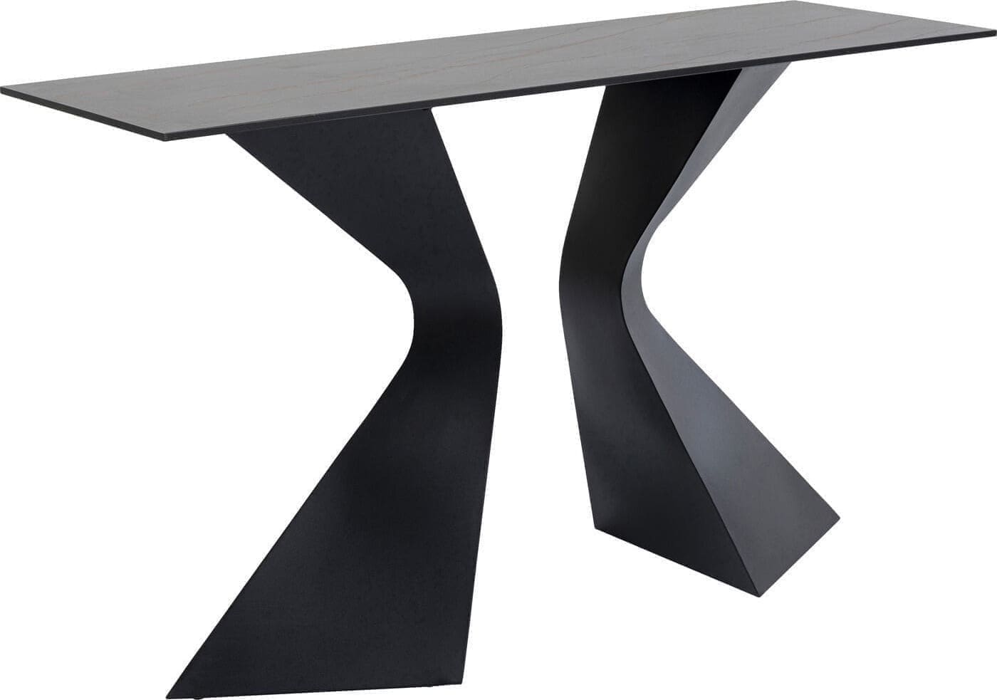 Wandtafel Gloria Black Ceramik 140x81cm Kare Design Wandtafel 87062