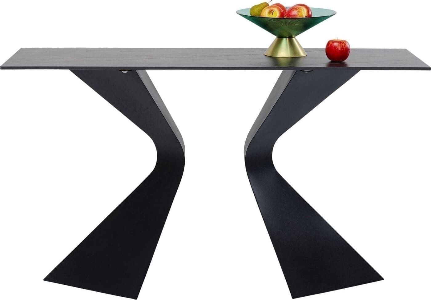 Wandtafel Gloria Black Ceramik 140x81cm Kare Design Wandtafel 87062