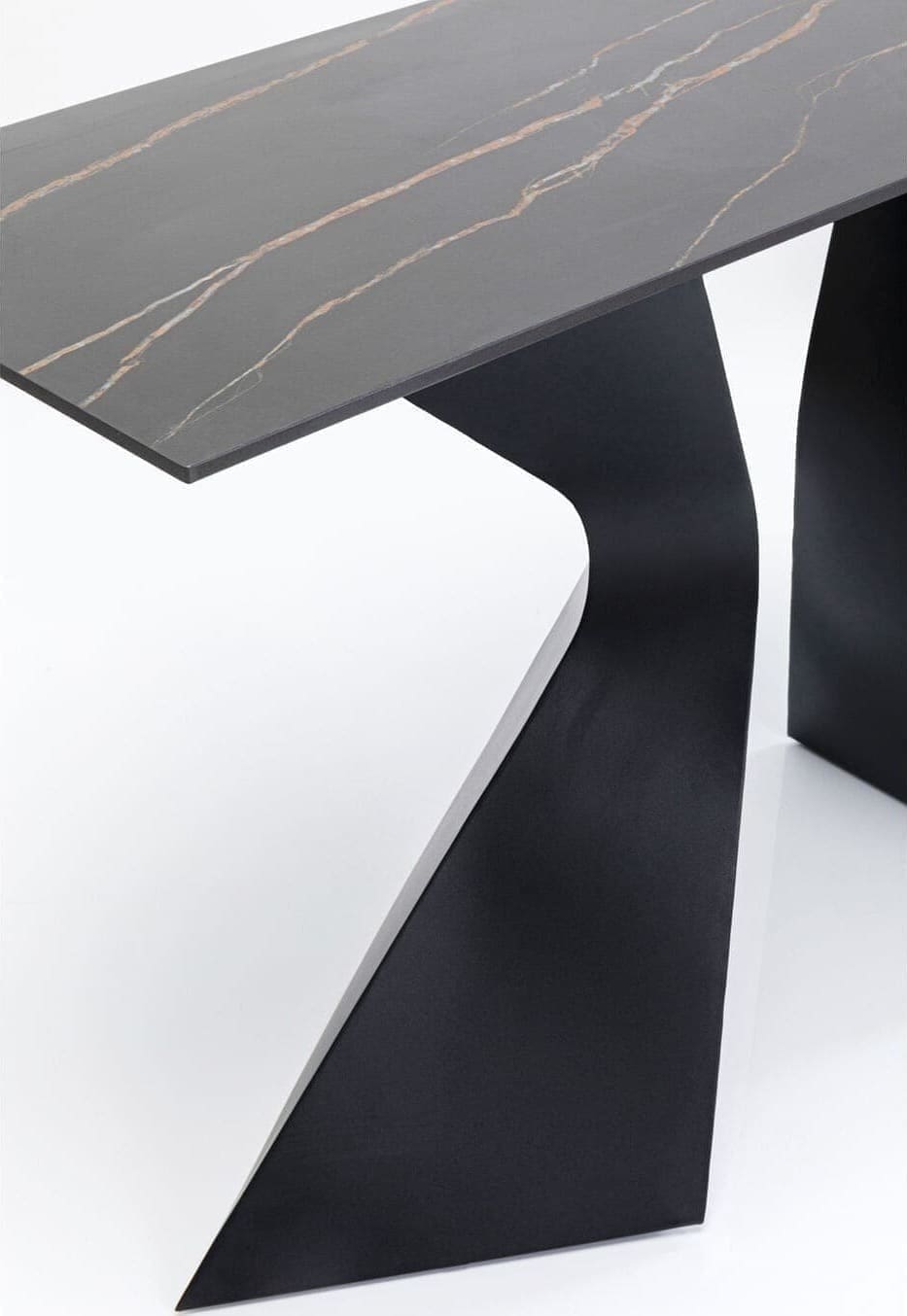 Wandtafel Gloria Black Ceramik 140x81cm Kare Design Wandtafel 87062