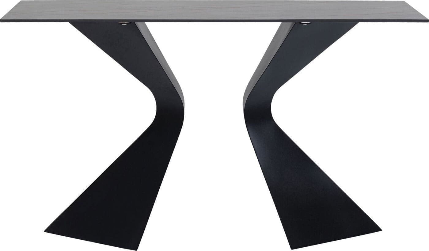 Wandtafel Gloria Black Ceramik 140x81cm Kare Design Wandtafel 87062