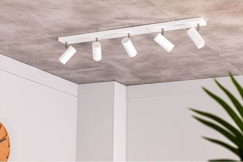 Pronto Wonen Plafondspot Mirare wit metaal 5-spots Wit Lamp