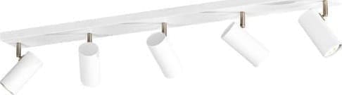 Pronto Wonen Plafondspot Mirare wit metaal 5-spots Wit Lamp