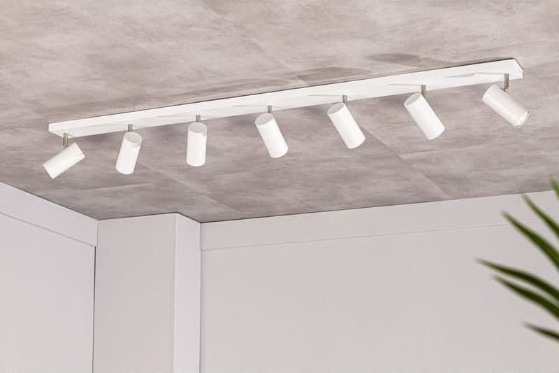 Pronto Wonen Plafondspot Mirare wit metaal 7-spots Wit Lamp