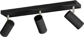 Pronto Wonen Plafondspot Mirare zwart metaal 3-spots Zwart Lamp