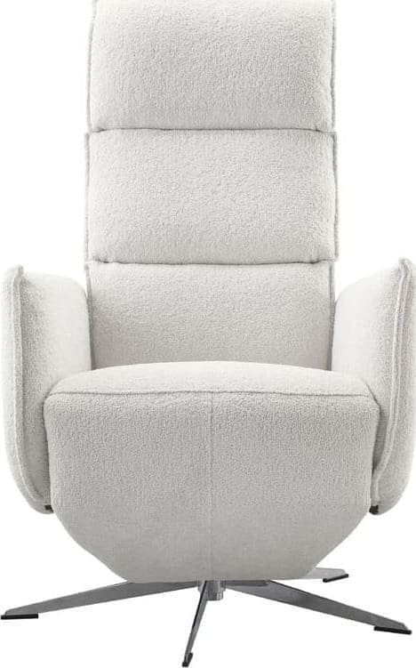 Pronto Wonen Relaxfauteuil Moio verstelbare rug en voetensteun M lichtgrijs Grijs Fauteuil