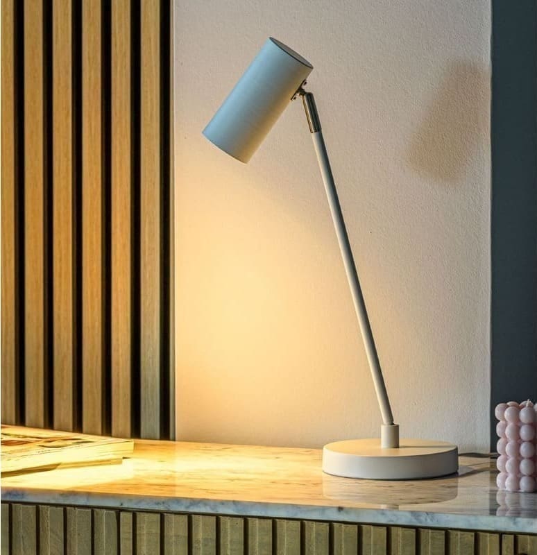 Pronto Wonen Tafellamp Mirare wit metaal 1-spots Wit Verlichting
