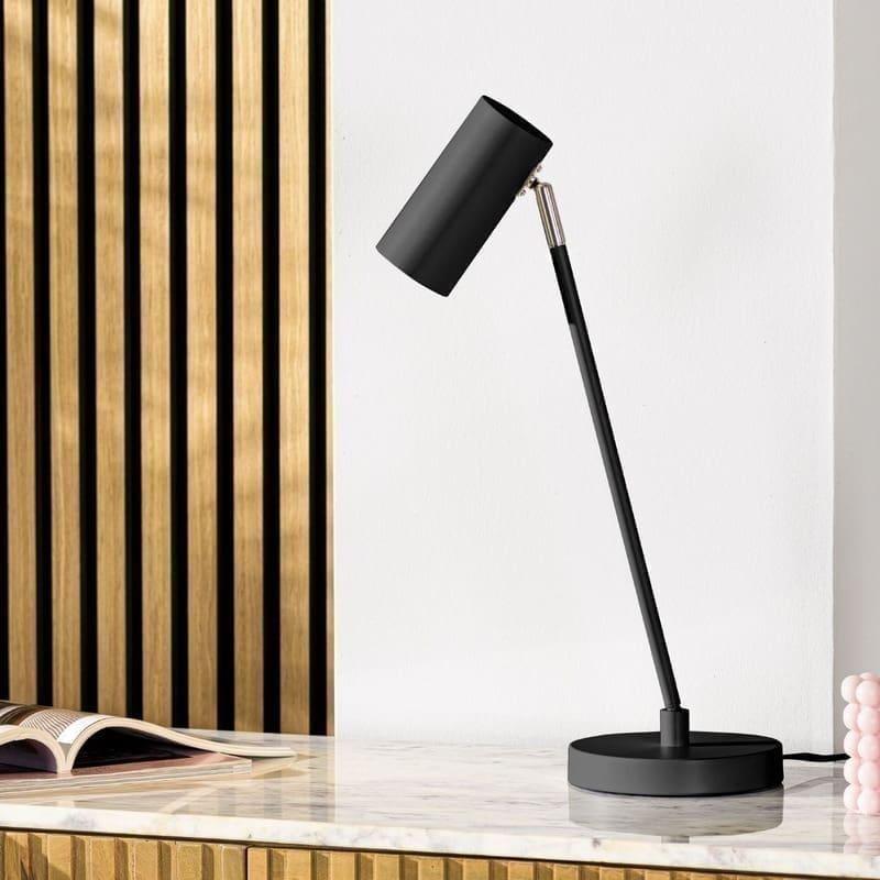 Pronto Wonen Tafellamp Mirare zwart metaal 1-spots Zwart Verlichting