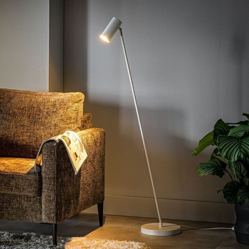 Pronto Wonen Vloerlamp Mirare wit metaal 1-spots Wit Verlichting