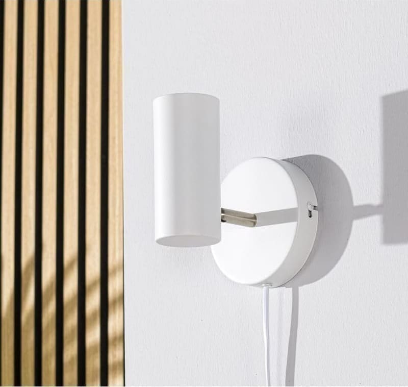 Pronto Wonen Wandlamp Mirare wit metaal 1-spots Wit Verlichting