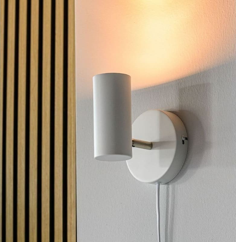 Pronto Wonen Wandlamp Mirare wit metaal 1-spots Wit Verlichting