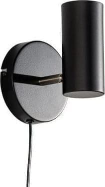 Pronto Wonen Wandlamp Mirare zwart metaal 1-spots Zwart Verlichting
