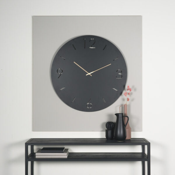 Time Ø 80 Klok - Zwart Spinder Design Klok KL085-22
