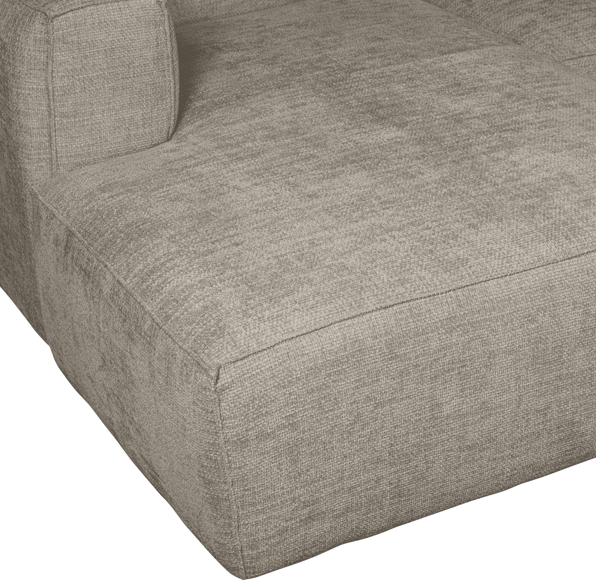 WOOOD Bean chaise longue links grove melange travertin Beige|Taupe