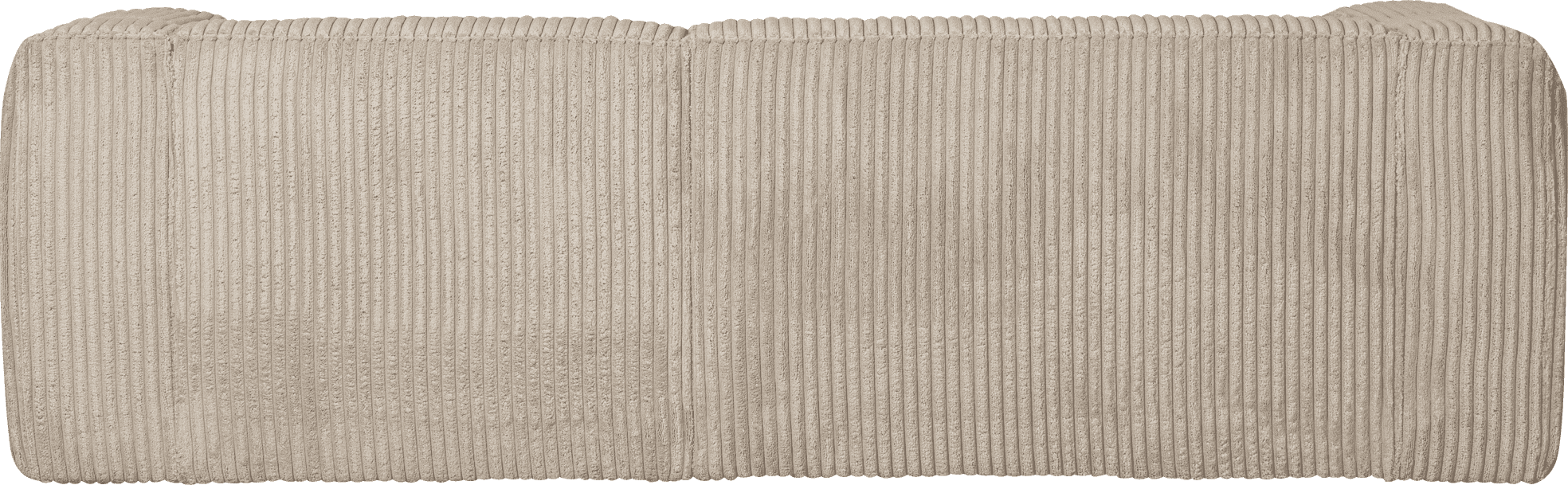WOOOD Bean chaise longue rechts grove ribstof travertin Beige|Taupe