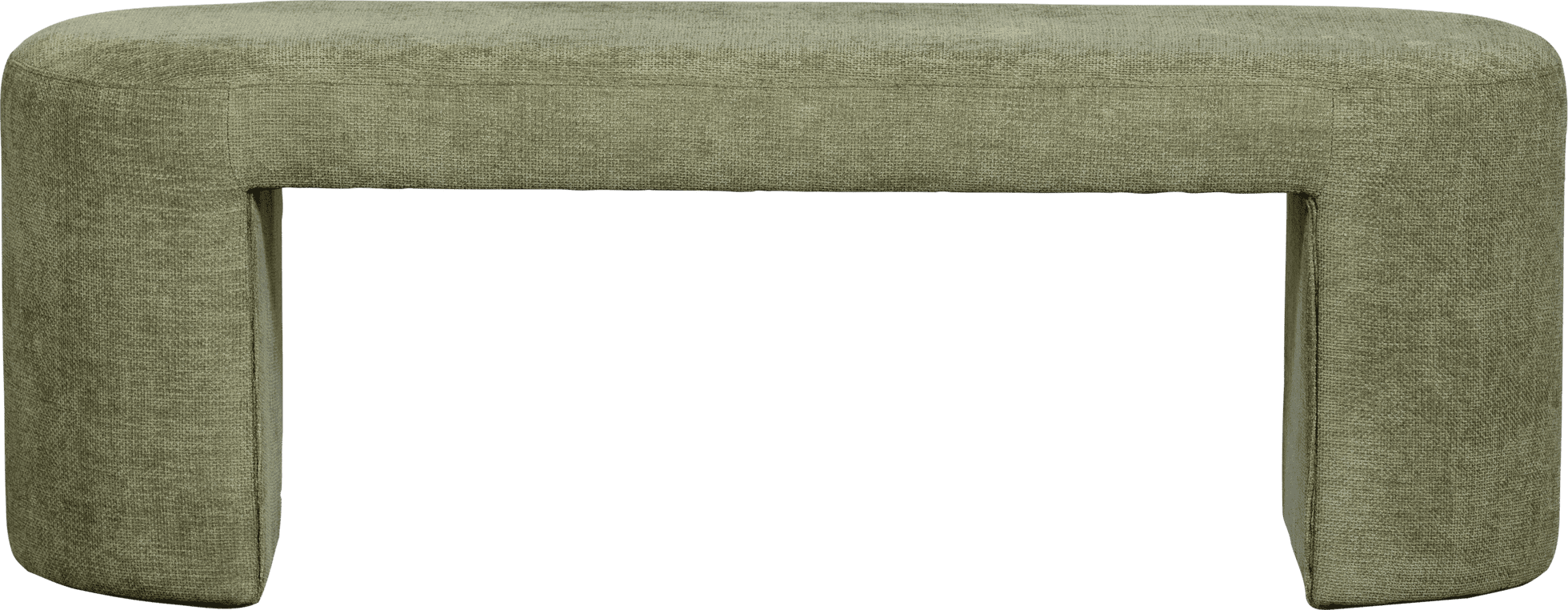 WOOOD Jacob bankje olive green Groen