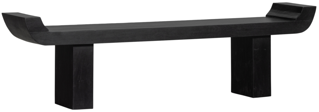 Lox bankje met opstaande randen hout zwart, uit de kleinmeubelen collectie van WOOOD. Het schitterende assortiment van WOOOD bestaat uit meubels en woonaccessoires met een stoer en puur karakter gecombineerd met een opvallend design. Uitgevoerd in materiaal: wood. Kleur: black. Afmeting: 35x183x53 cm. Perfect voor een Japandi interieur.