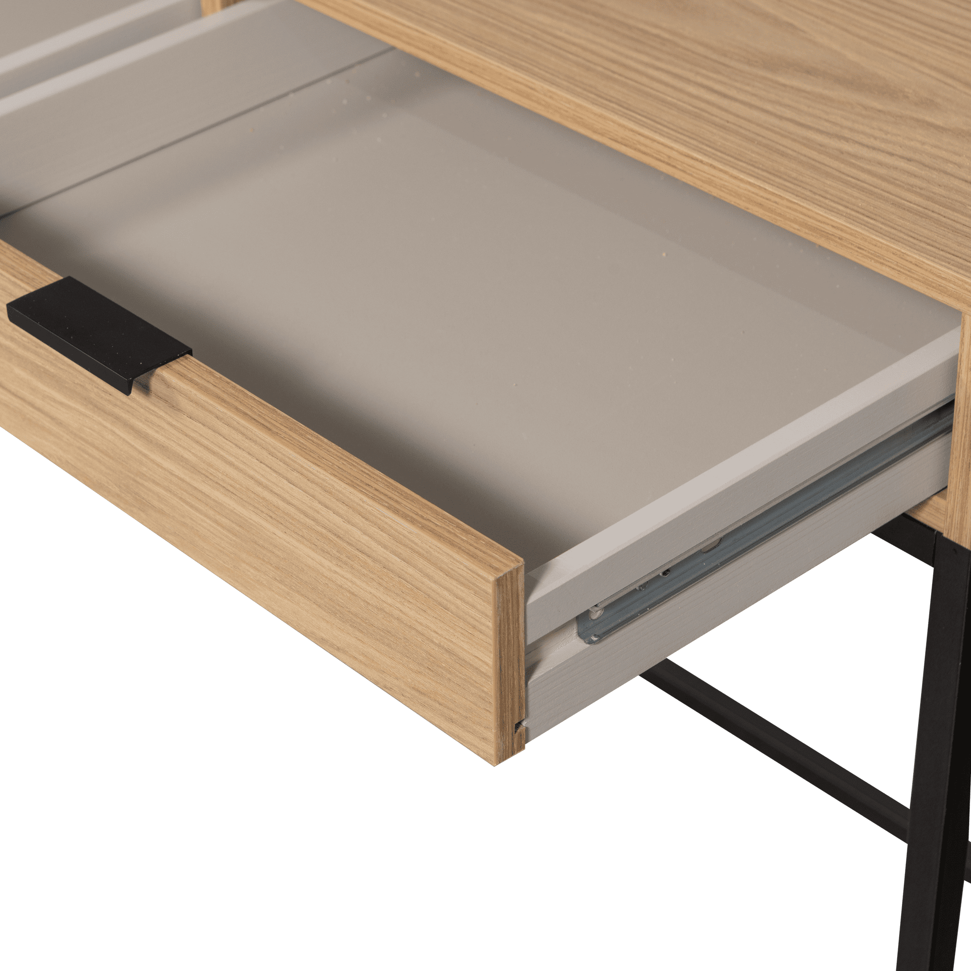 WOOOD Silas bureau eiken melamine Bruin Bureau