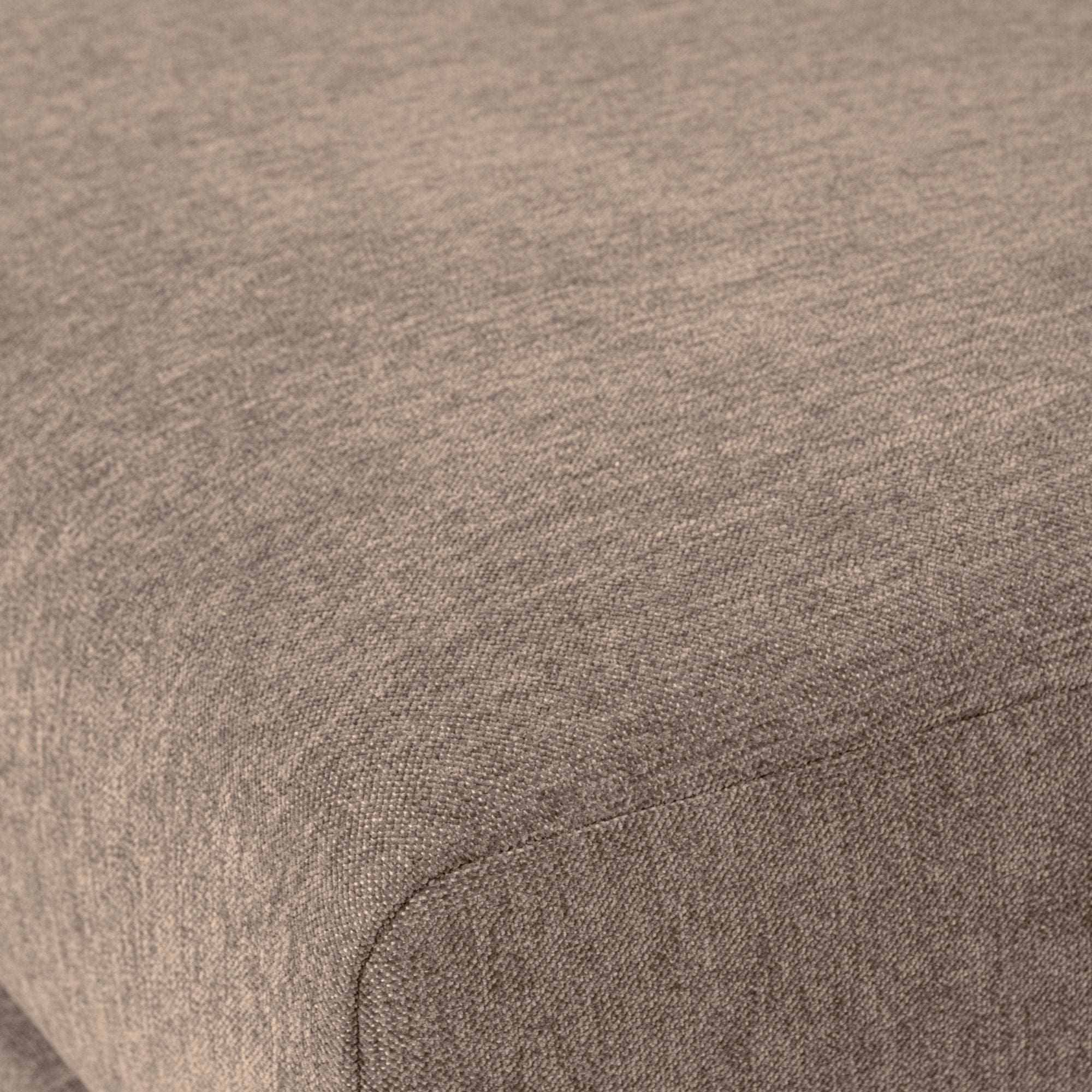 vtwonen Couple poef 100cm mud melange Bruin|Taupe Poef