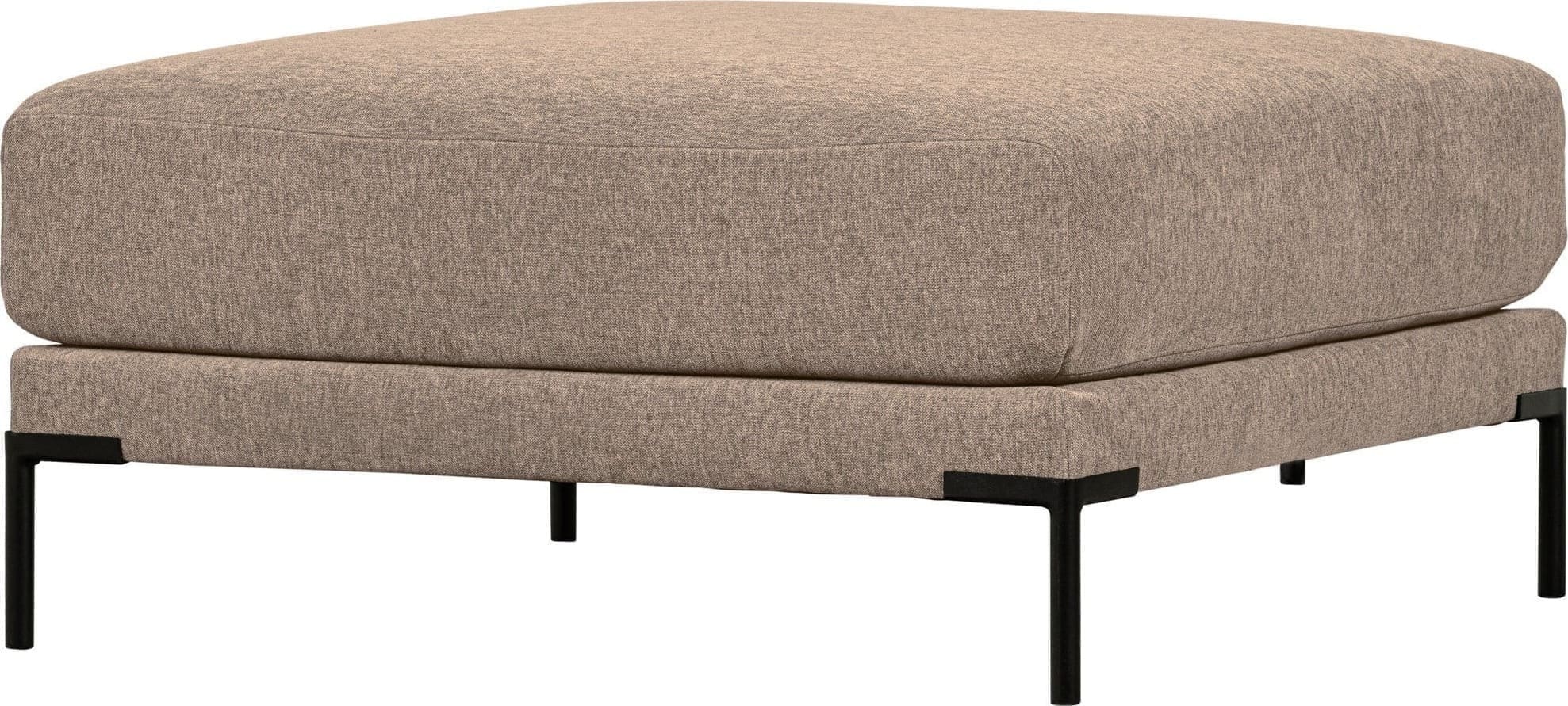 vtwonen Couple poef 100cm mud melange Bruin|Taupe Poef