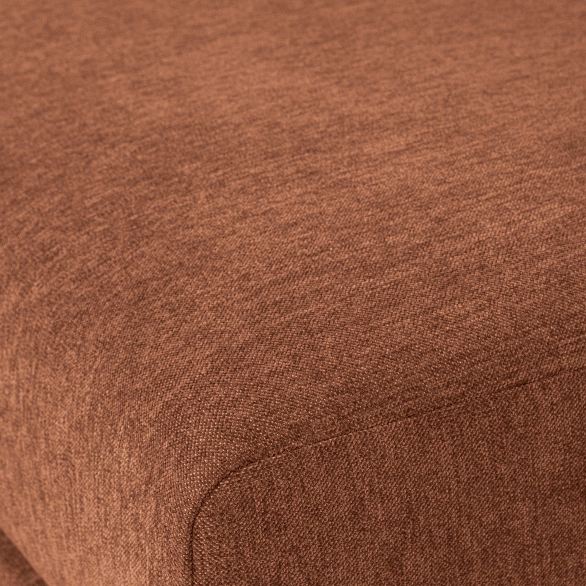 vtwonen Couple poef 100cm rust melange Cognac|Oranje Poef