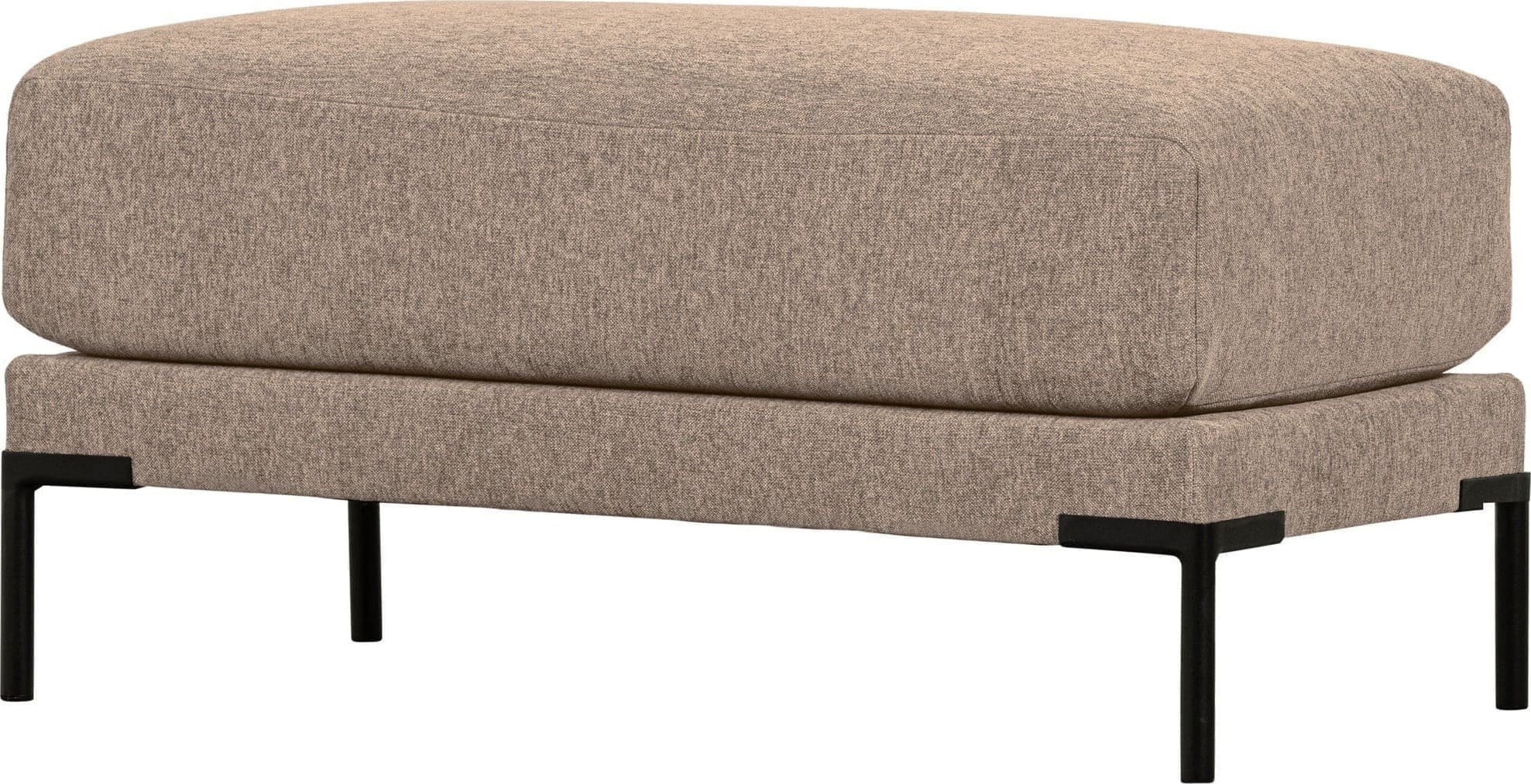 vtwonen Couple poef 50cm mud melange Bruin|Taupe Poef