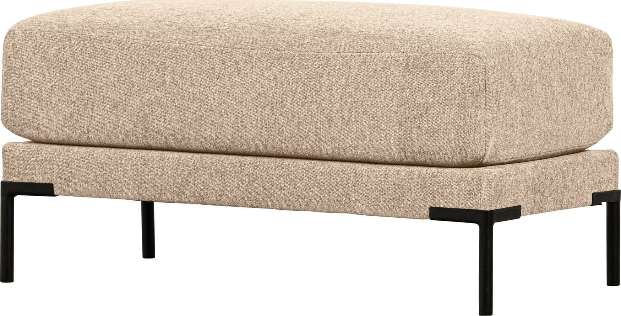vtwonen Couple poef 50cm natural melange Naturel Poef